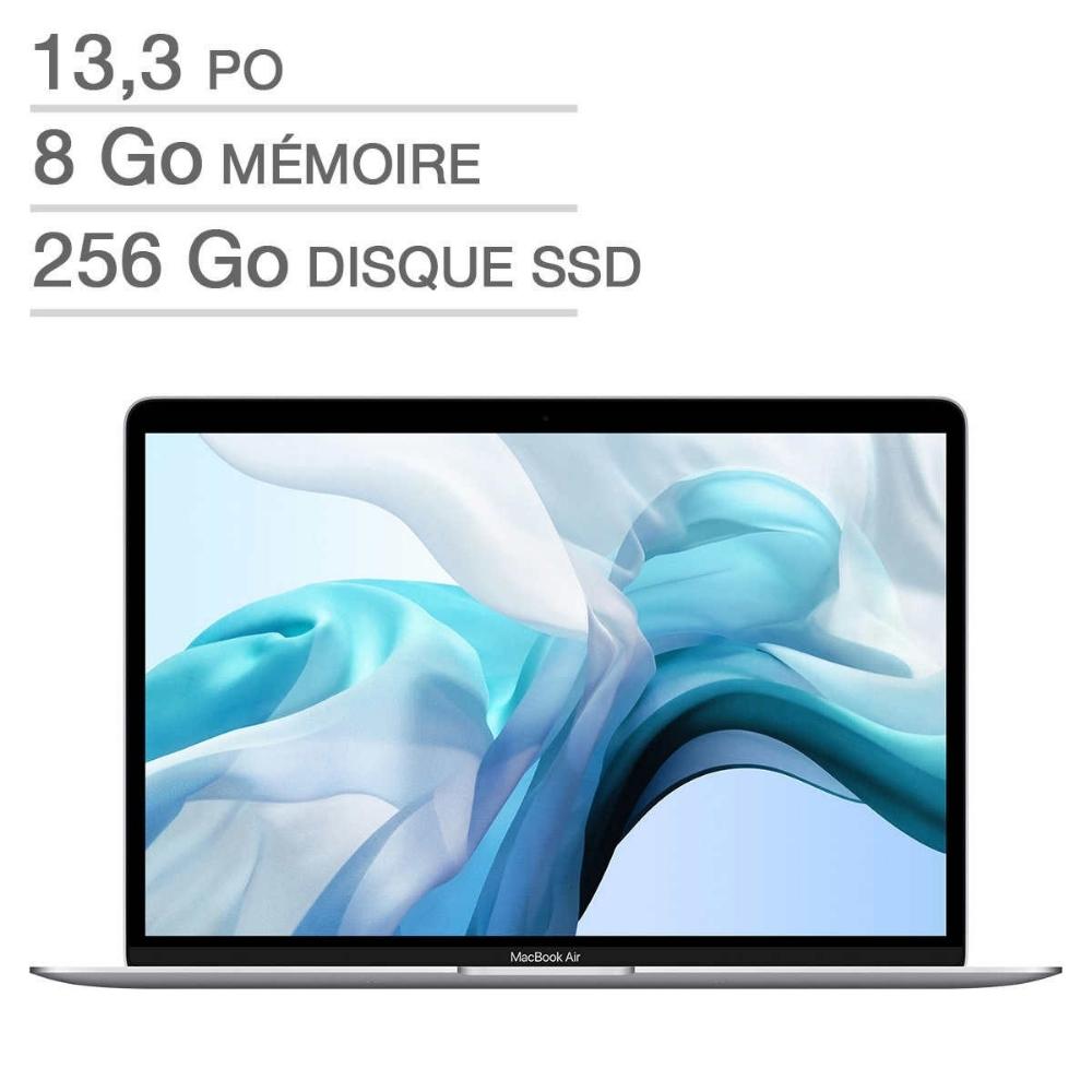 Apple - MacBook Air de 13 po argent avec AppleCare+, processeur Intel i5, mémoire vive de 8 Go et disque SSD de 256 Go