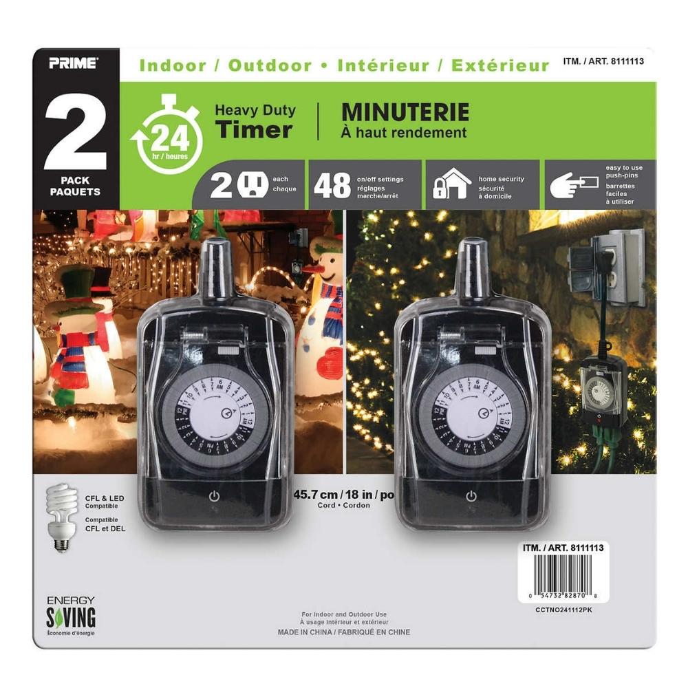 Prime - Set of 2 heavy duty timers 