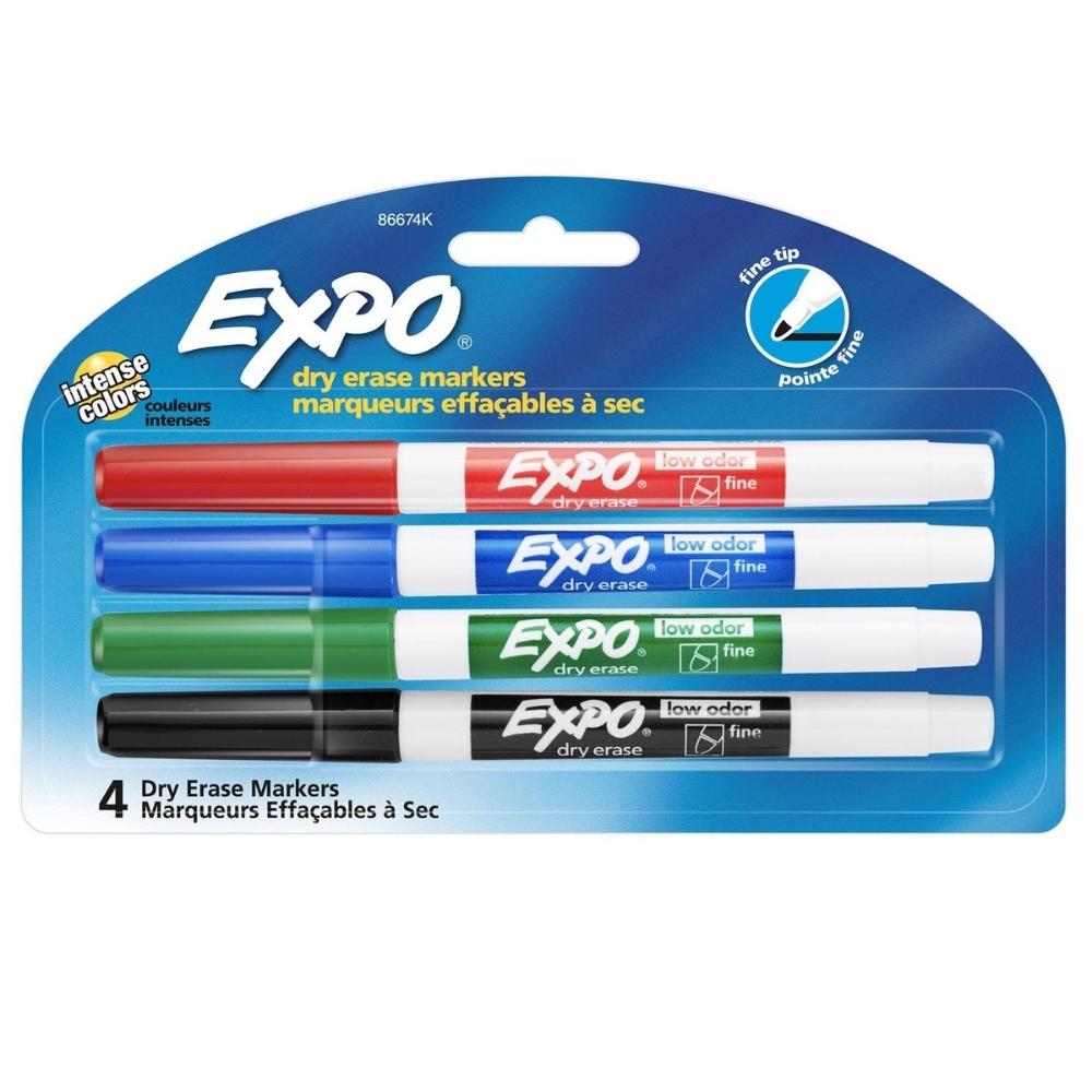 Expo - Set of 4 dry erase markers