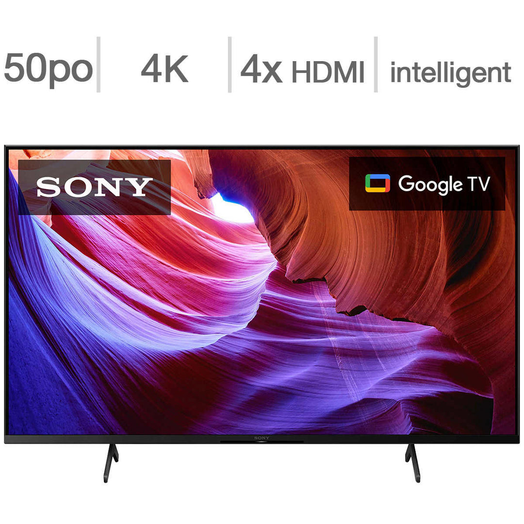 Sony - Téléviseur LCD DEL 4K UHD, classe 50 po - série X85K