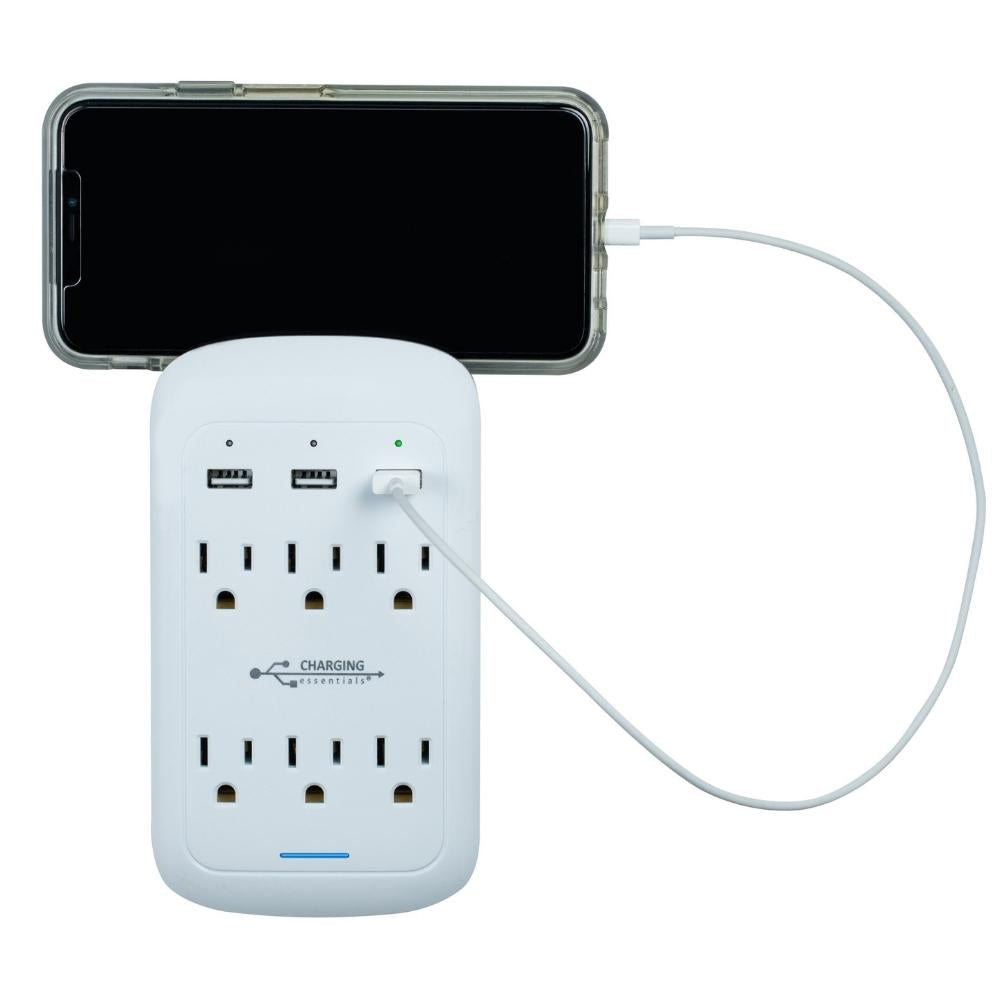 Charging Essentials - USB/AC Wall Charging Outlets, 2-Pack