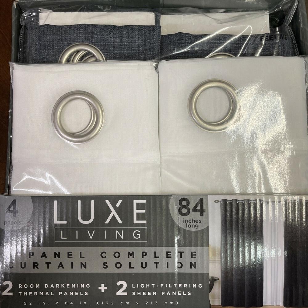 Luxe Living - 4 Panel Curtain Set