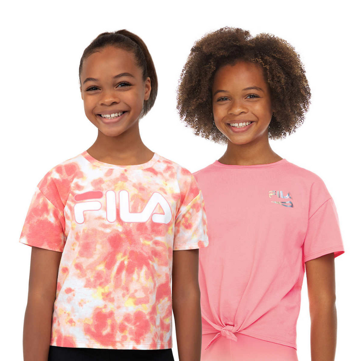 FILA - Kids' Short Sleeve Shirt, 2-Pack