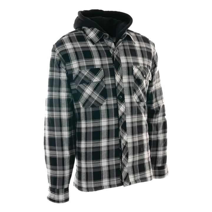 The BC Clothing - Warm Hooded Flannel Jacket for Men