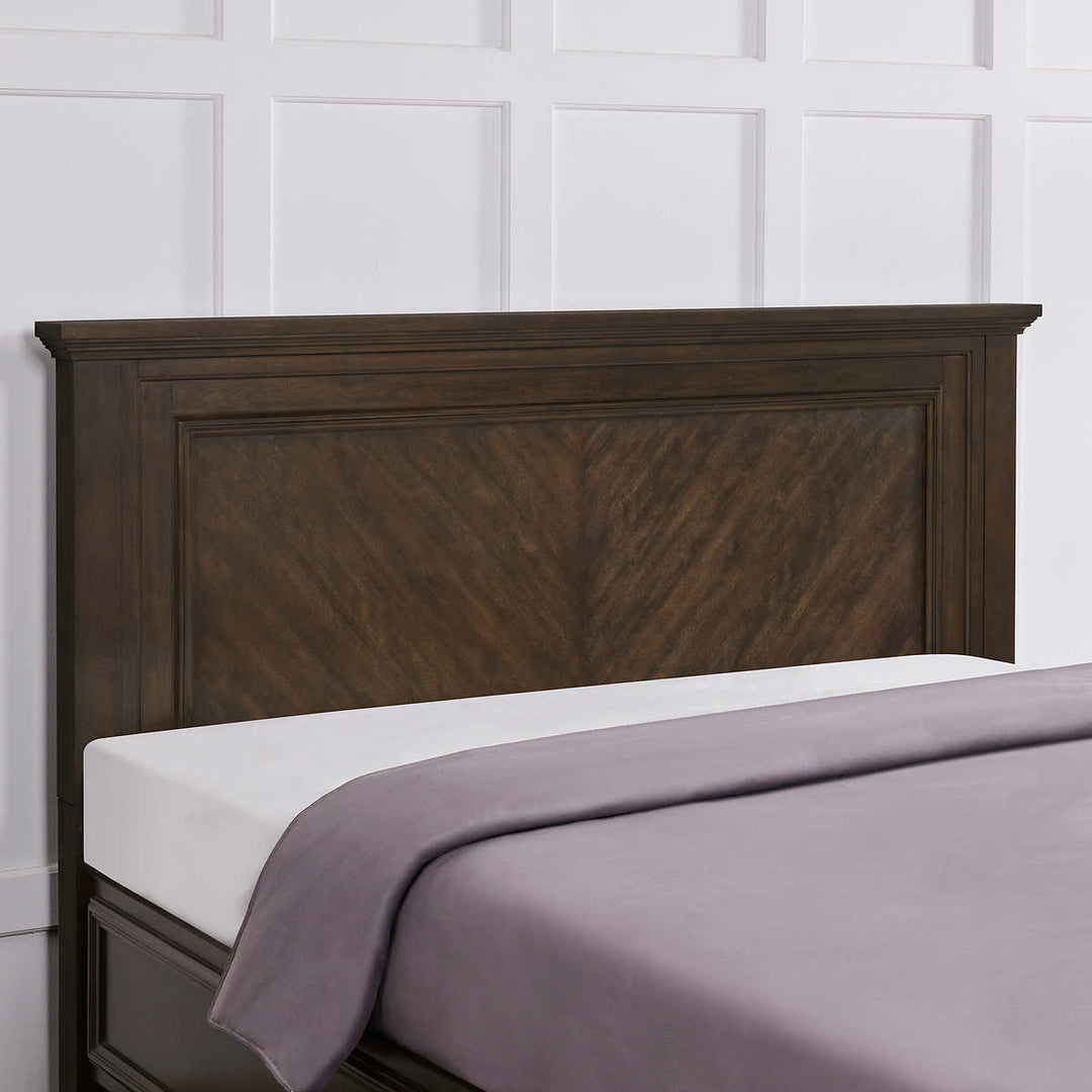 Broadmoore Furniture - 'Luka' King Size Real Wood Storage Bed