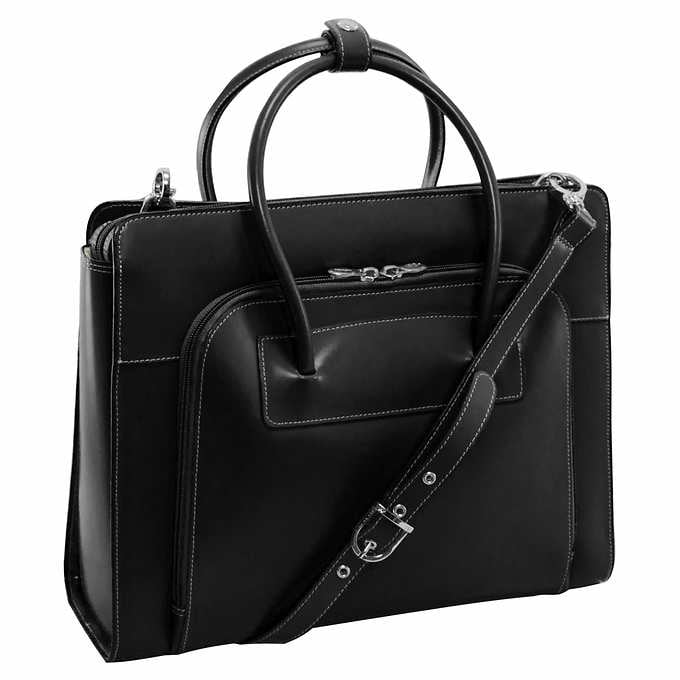 McKlein Lake Forest Cowhide Leather Laptop Briefcase